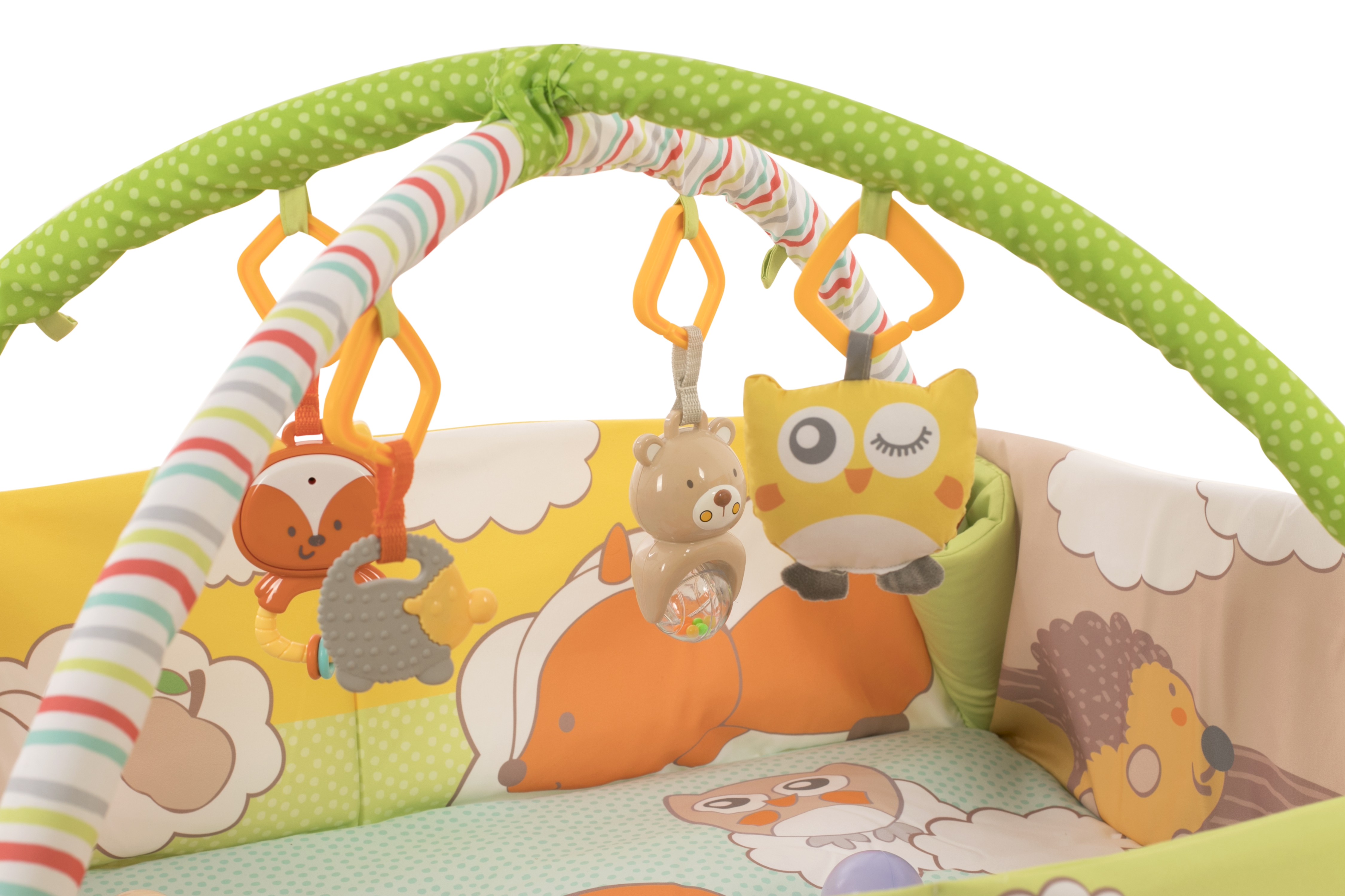 Развивающий коврик Baby Team, с дугами и бортиками (8566) - фото 5