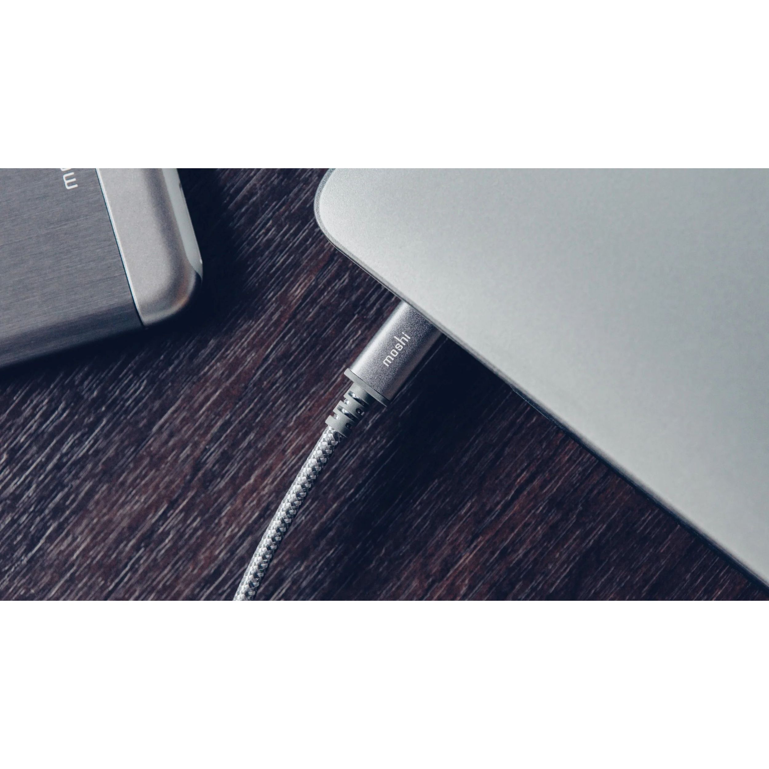 Кабель USB-C to Lightning Moshi Integra Cable Titanium Gray 1.2 м - фото 5