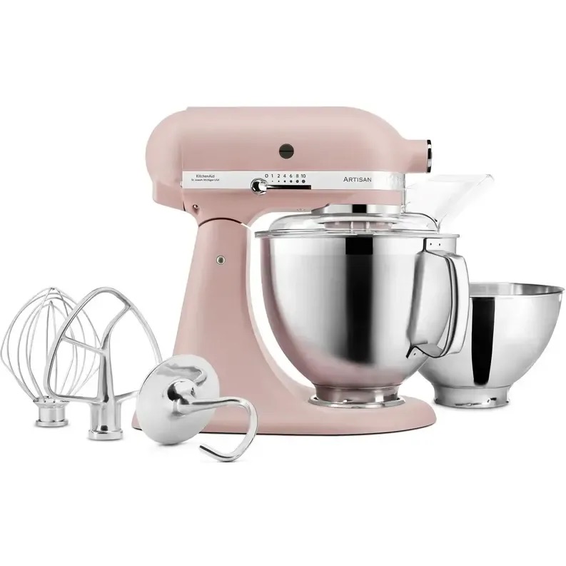 Планетарный миксер KitchenAid Artisan 4.8 л пряный розовый (5KSM185PSEFT) - фото 5