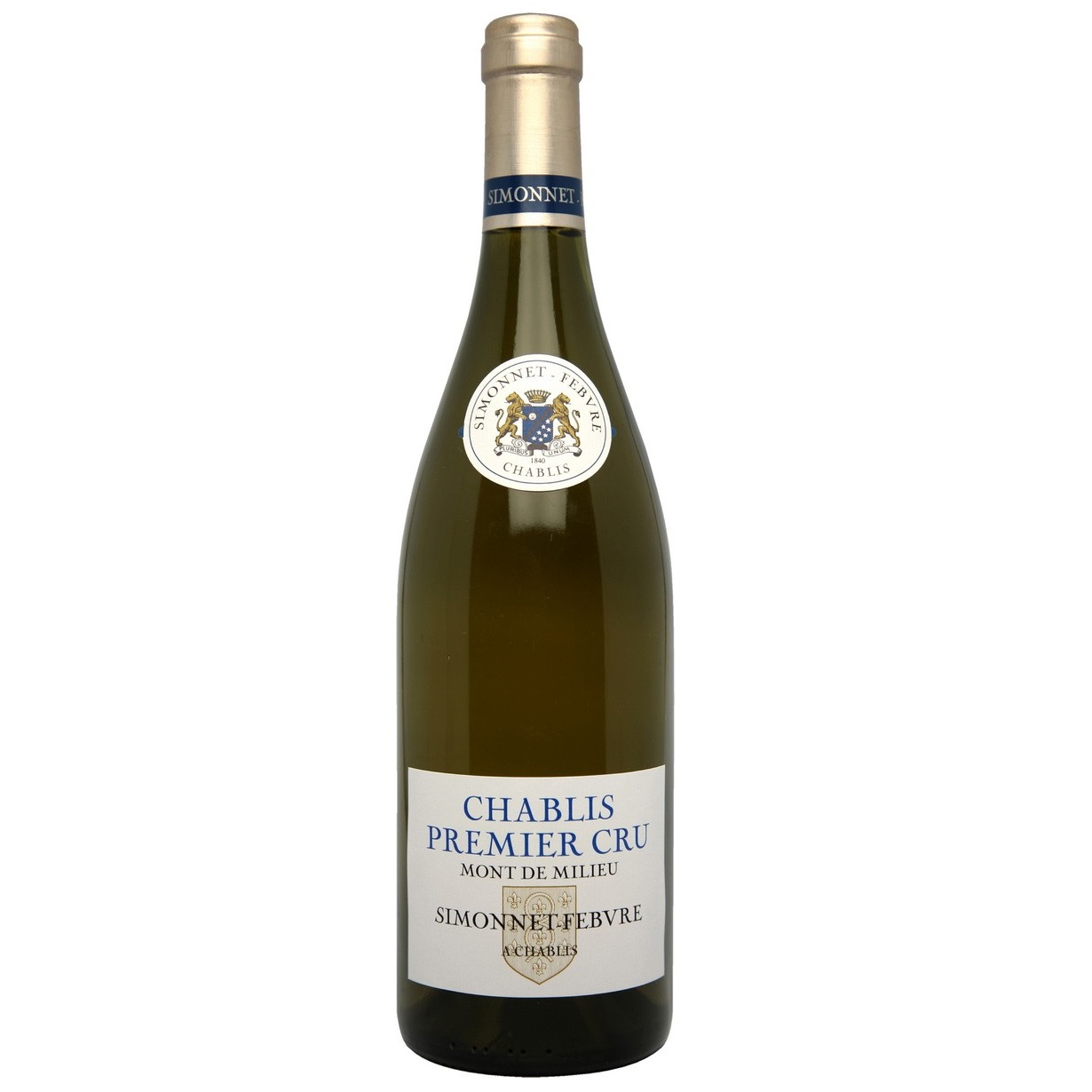 Вино Simonnet-Febvre Chablis Premier Cru Montmains АОС, белое, сухое, 13%, 0,75 л (814485) - фото 1