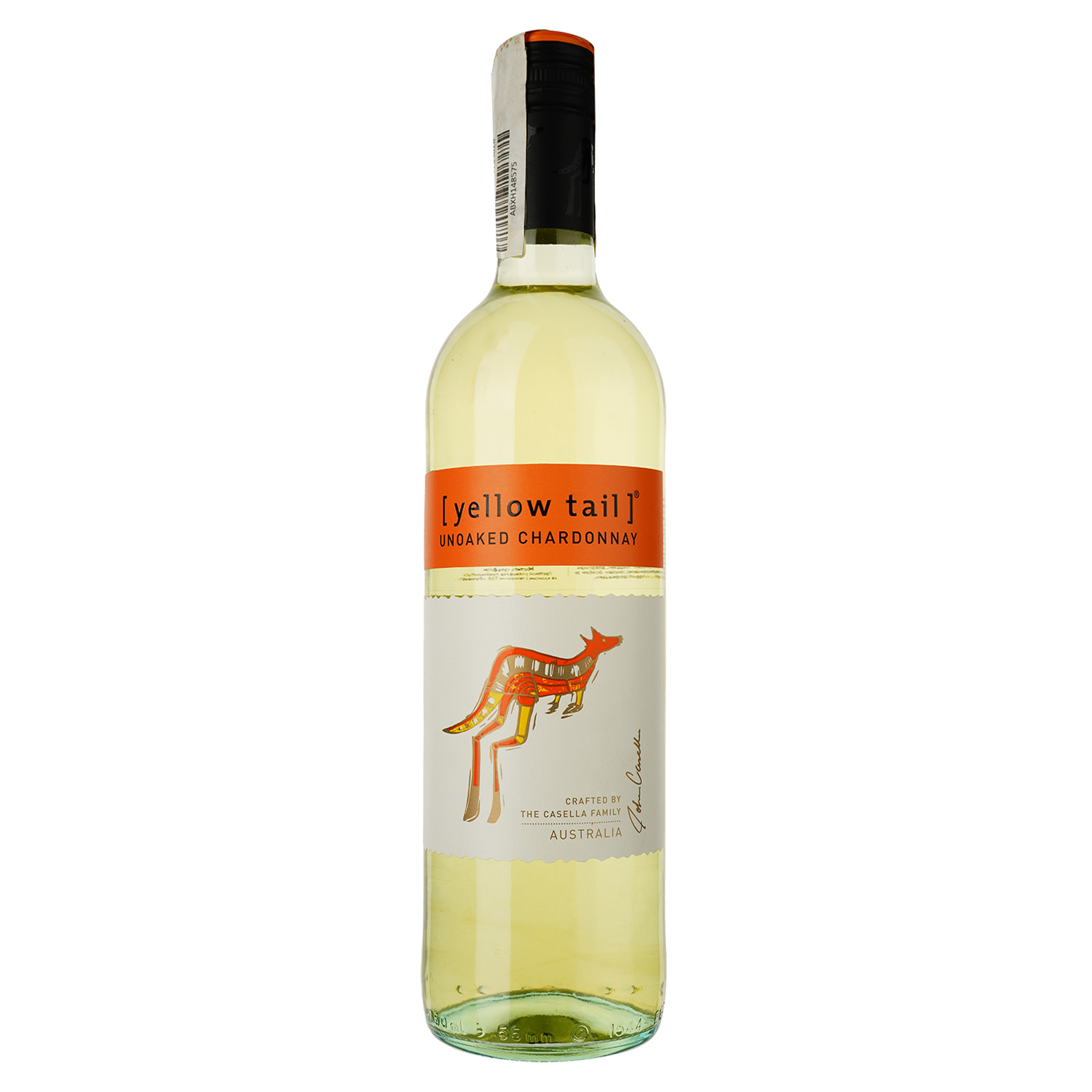 Вино Yellow Tail Unoaked Chardonnay, біле, напівсухе, 13%, 0,75 л - фото 1