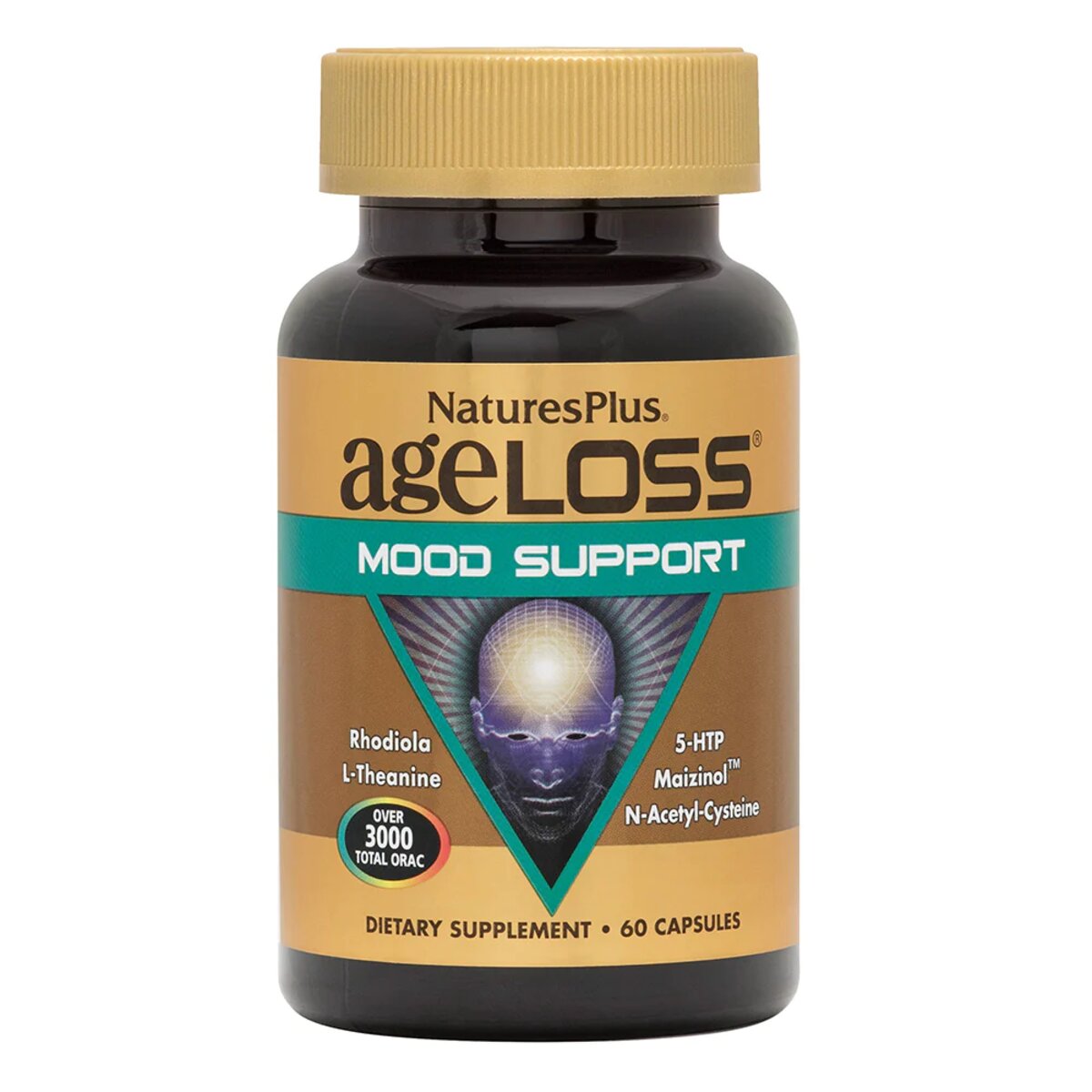 Комплекс для підтримки настрою Nature's Plus AgeLoss Mood Support 60 капсул - фото 1