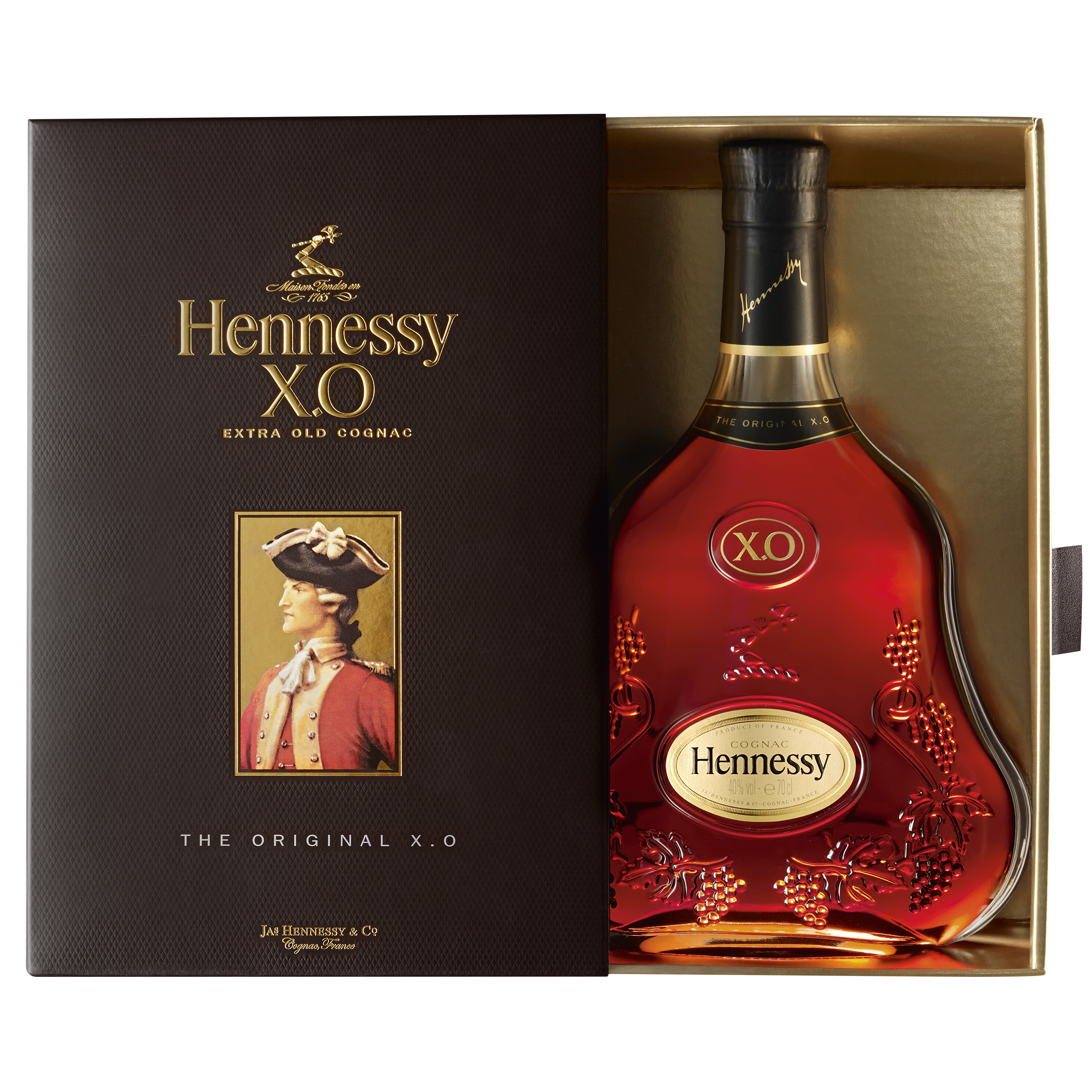 Коньяк Hennessy XO 20 років витримки, в подарунковій упаковці, 40%, 0,7 л (1103) - фото 4