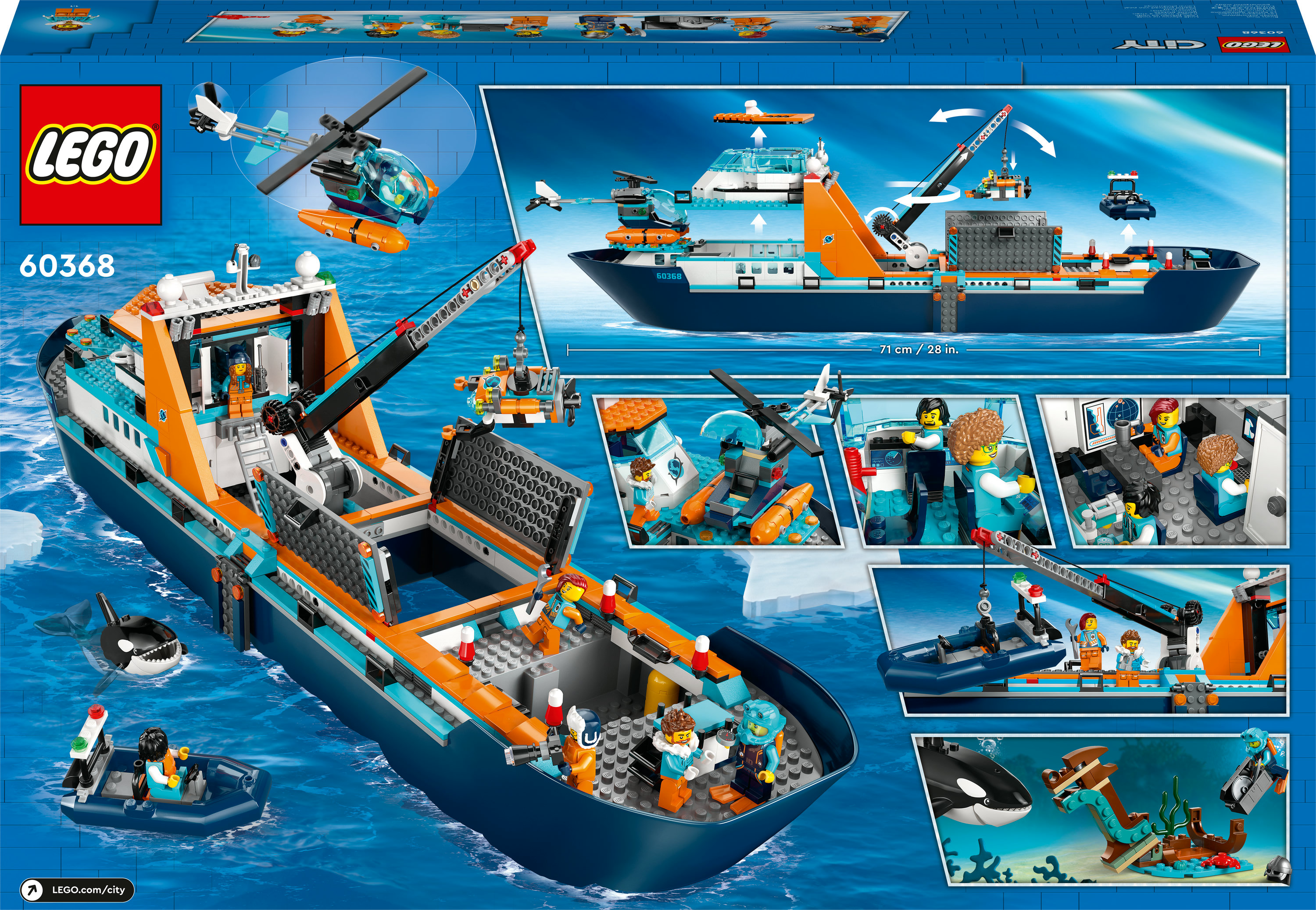 Конструктор LEGO City Арктичний дослідницький корабель, 815 деталей (60368) - фото 9