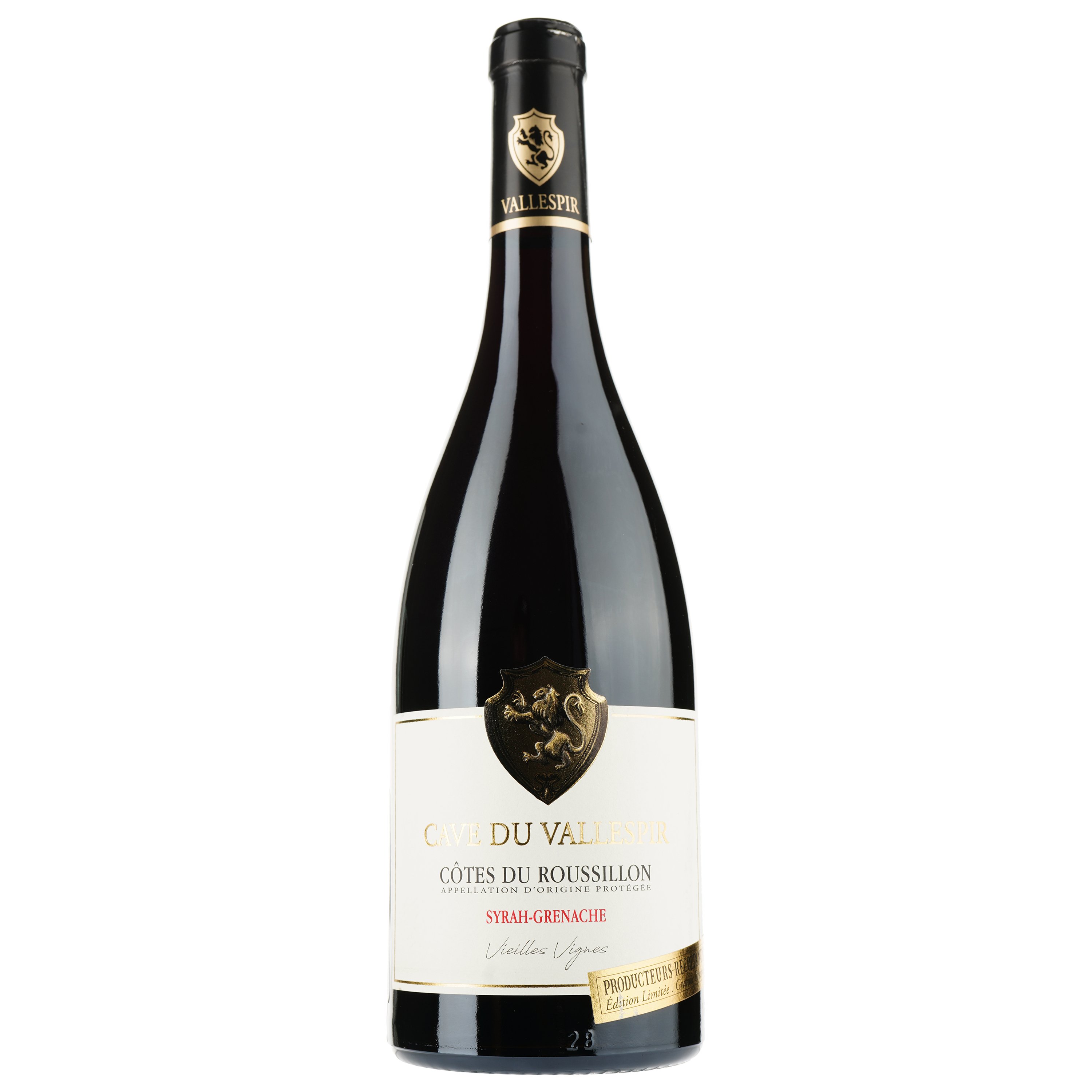 Вино Cave Du Vallespir Rouge 2021 Cotes du Roussillon AOP, красное, сухое, 0,75 л - фото 1