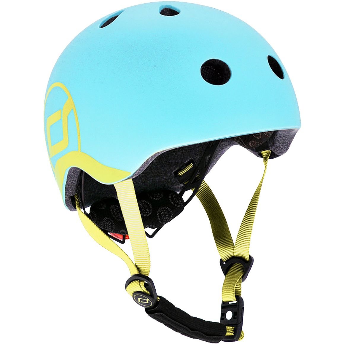Шлем защитный Scoot and Ride, с фонариком, 45-51 см (XXS/XS), голубой (SR-181206-BLUEBERRY) - фото 1