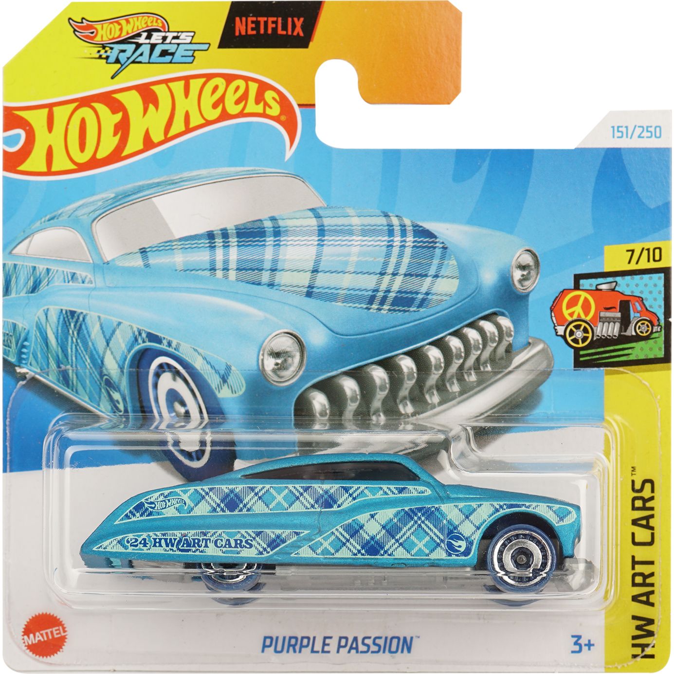 Базова машинка Hot Wheels HW Art Cars Purple Pussion блакитна (5785) - фото 1