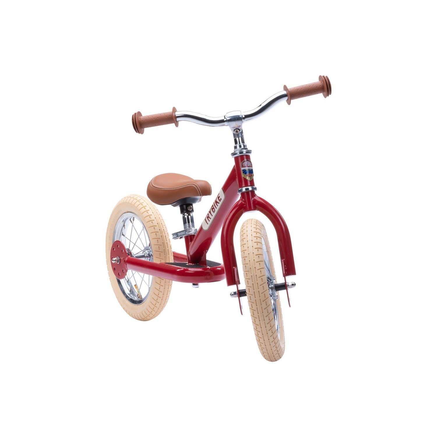 Двухколесный балансирующий велосипед Trybike steel 2 в 1, рубиновый (TBS-2-RED-VIN) - фото 2
