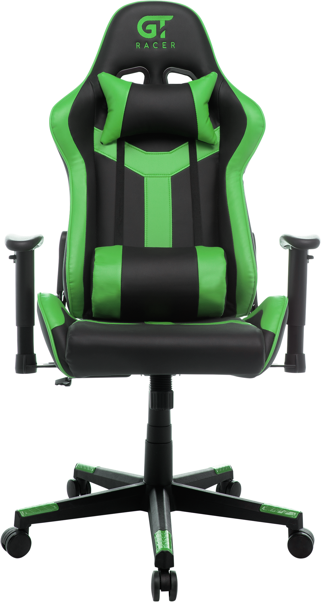 Геймерське крісло GT Racer чорне із зеленим (X-2527 Black/Green) - фото 3