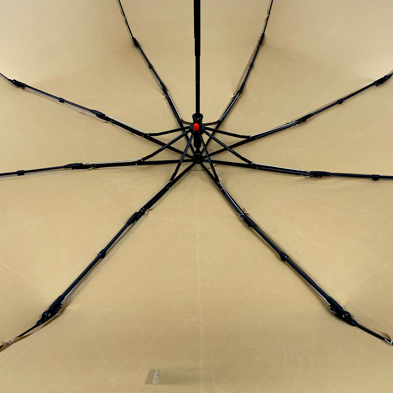 Женский складной зонтик механический S&L 97 см бежевый - фото 8