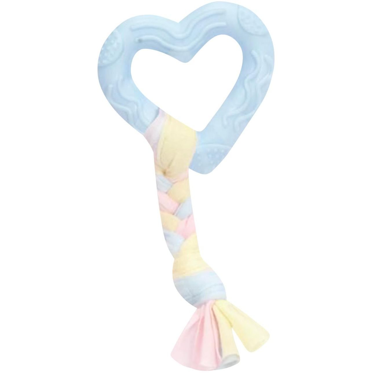 Іграшка для цуценят Camon серце з бавовняною стрічкою, 7 см - фото 1