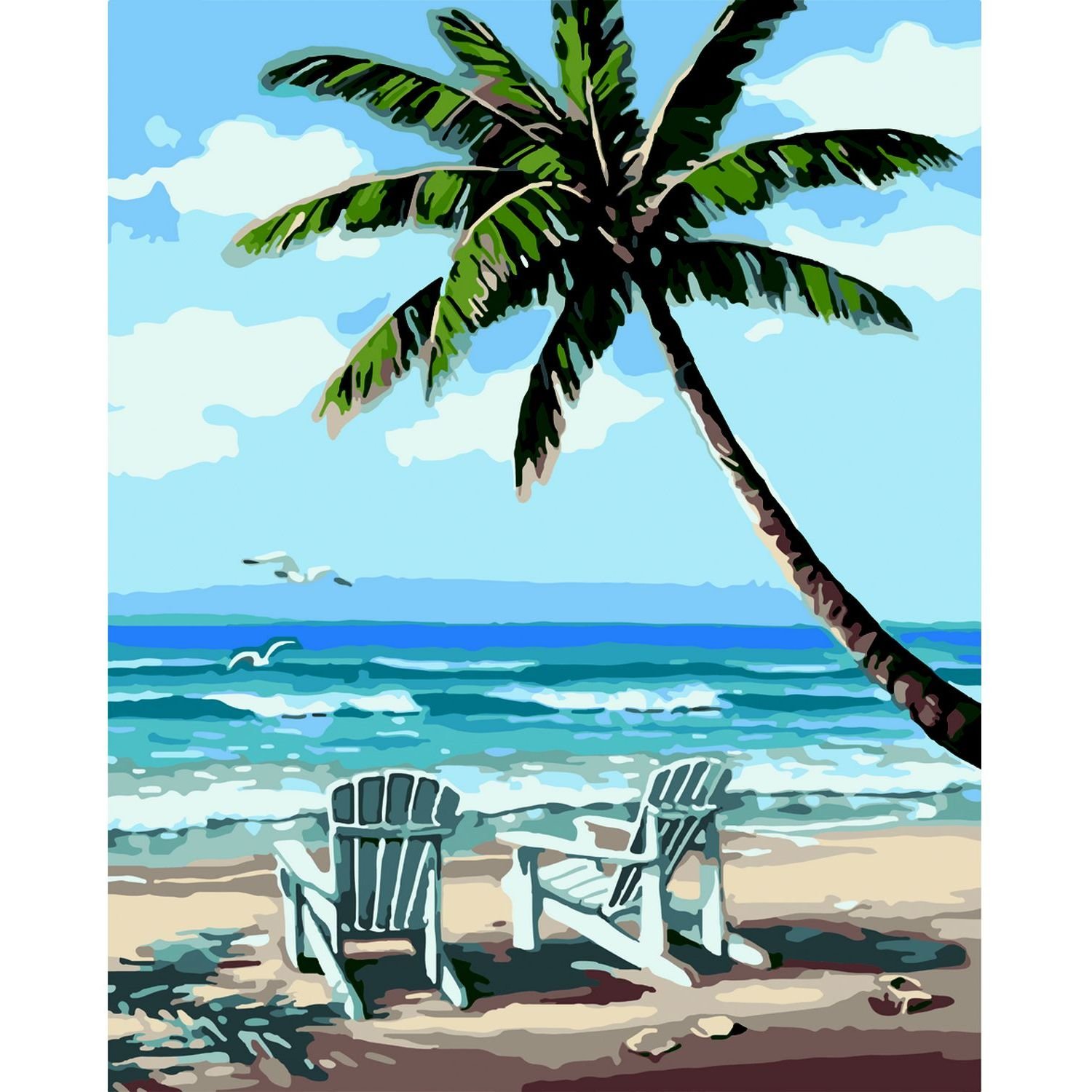 Картина за номерами ZiBi Art Line Рай на двох 40х50 см (ZB.64179) - фото 1