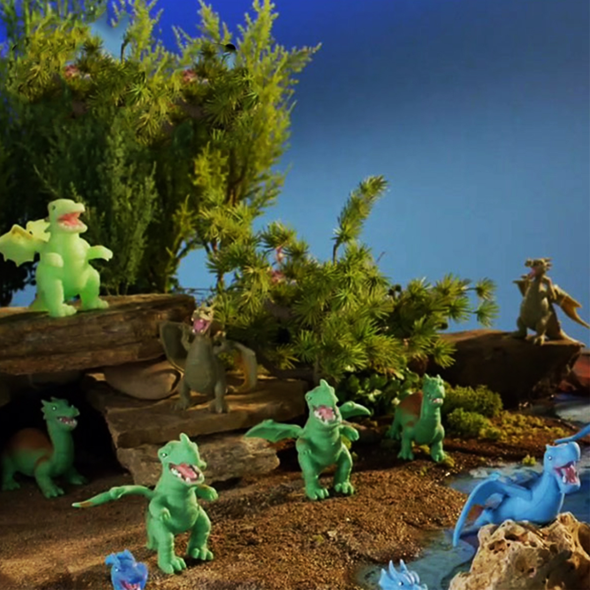Набор стретч-игрушек в виде мифического животного #sbabam Легенда о драконах 12 шт. (61/CN23-CDU) - фото 6