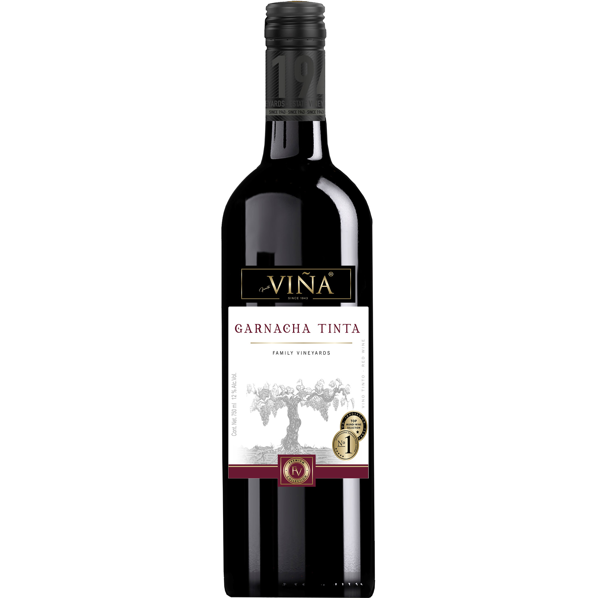Вино Fuentevina Garnacha Tinta червоне сухе 0.75 л - фото 1