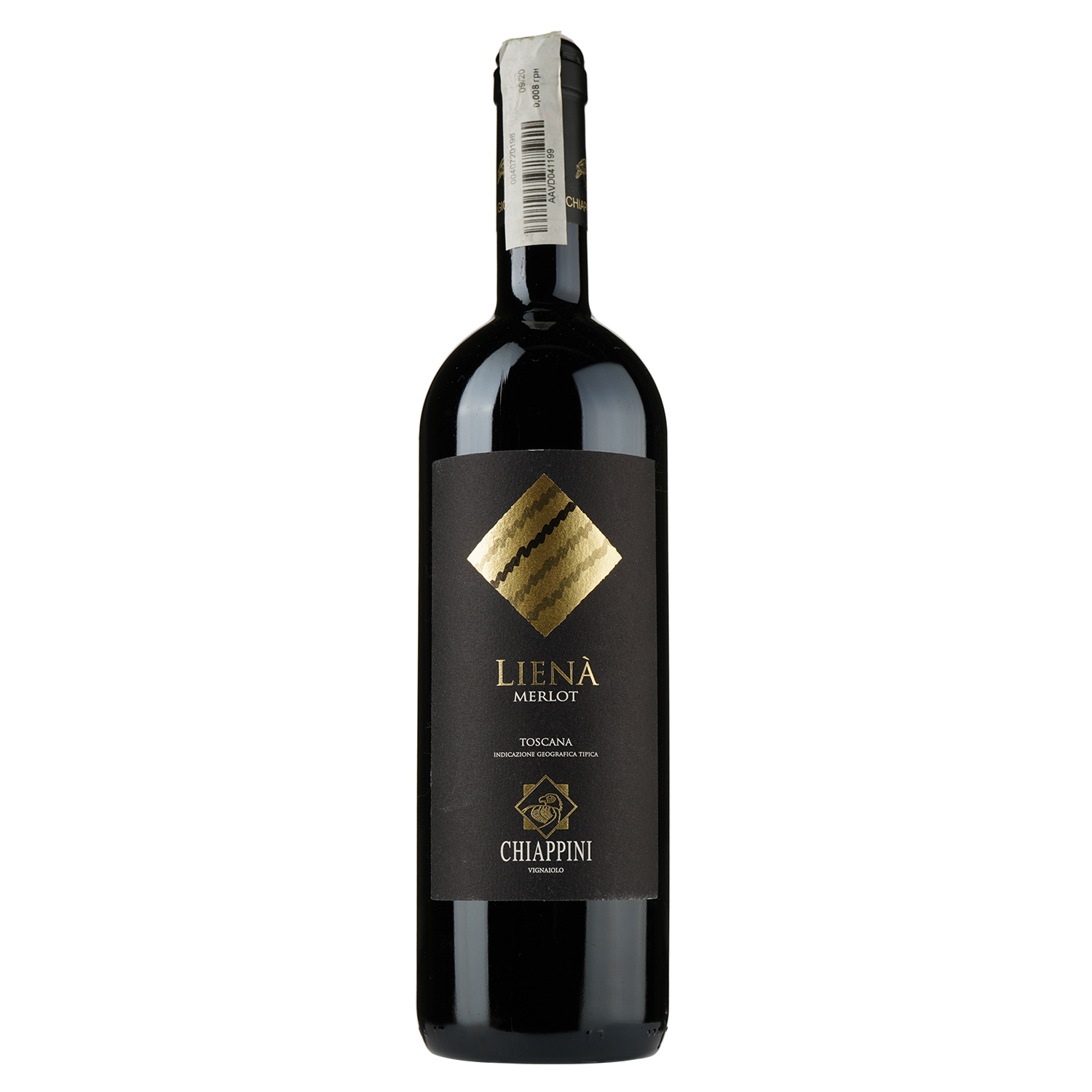 Вино Chiappini Liena Igt Tuscany Merlot Rosso 2016, 12,5%, 0,75 л (858138) - фото 1