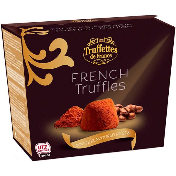 Шоколадні цукерки Truffettes de France Трюфель зі шматочками кави 200 г - фото 1