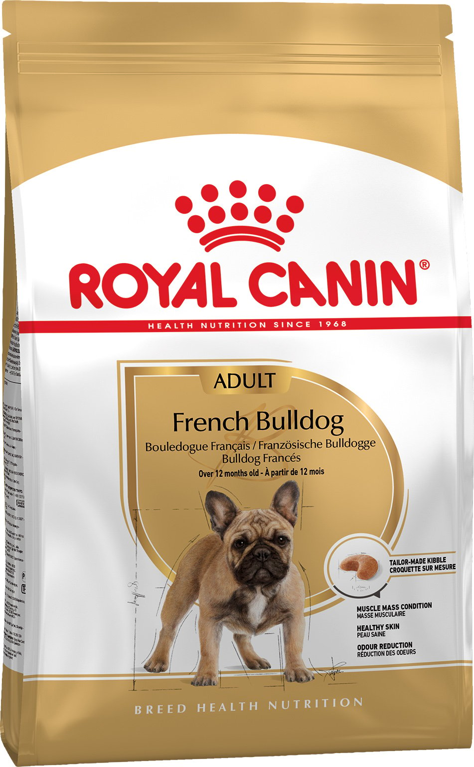 Сухой корм для взрослых собак Royal Canin French Bulldog Adult, свинина с рисом, 1,5 кг - фото 1