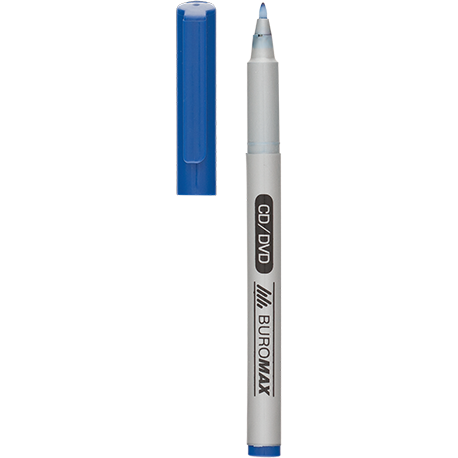 Маркер Buromax Jobmax водостойкий 0.6 мм синий (BM.8701-02) - фото 2