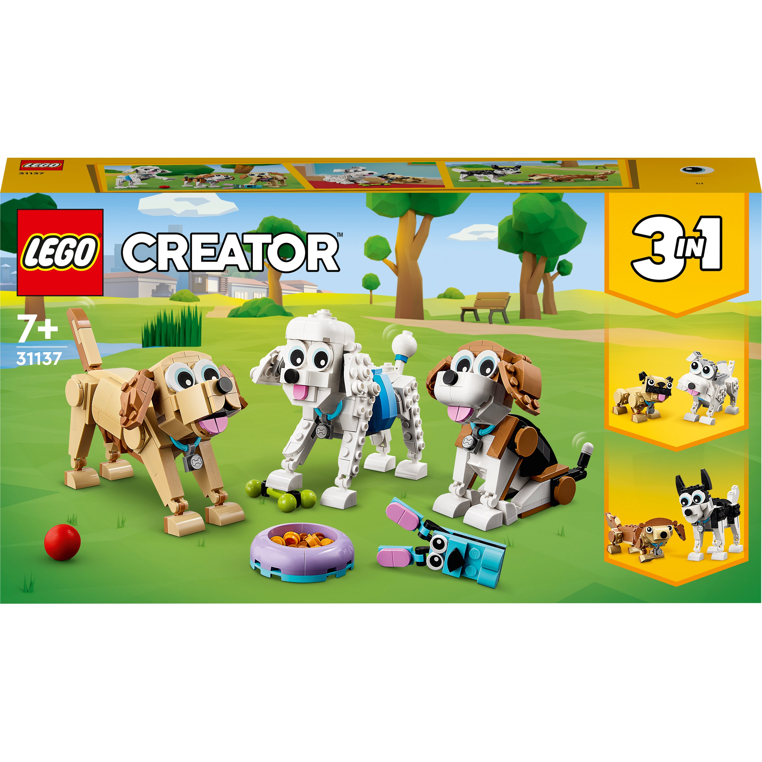 Конструктор LEGO Creator Милые собачки 3 в 1, 475 деталей (31137) - фото 1