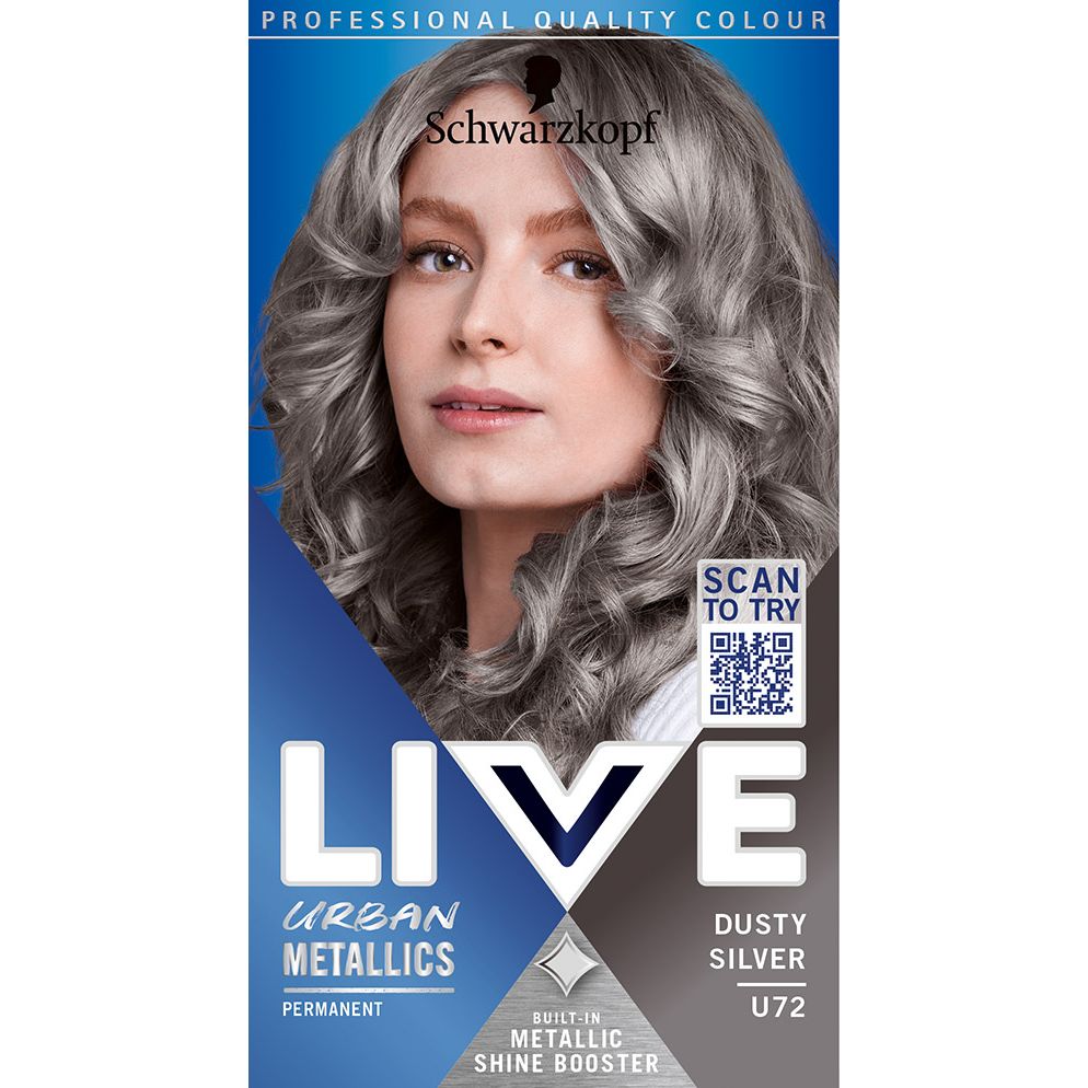 Краска для волос Schwarzkopf Live Urban Metallics U72 Dusty Silver - фото 2