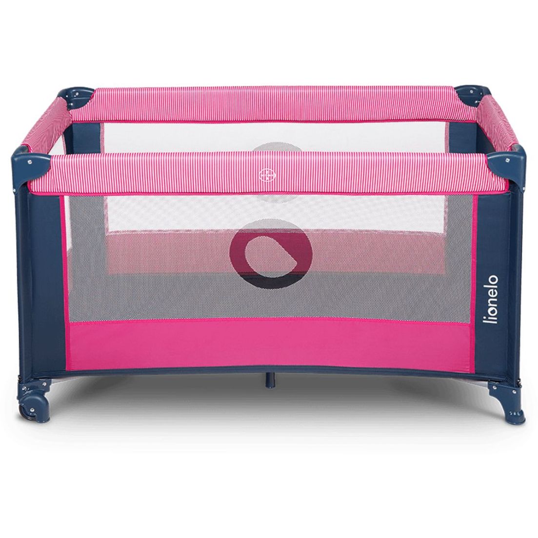 Манеж-кроватка Lionelo Stefi, розовый с синим (LO.SF01) - фото 3