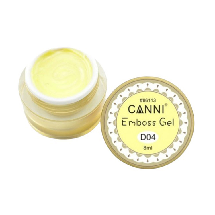 Гель-паста Canni 3D Emboss Gel D04 жовтий 8 мл - фото 1