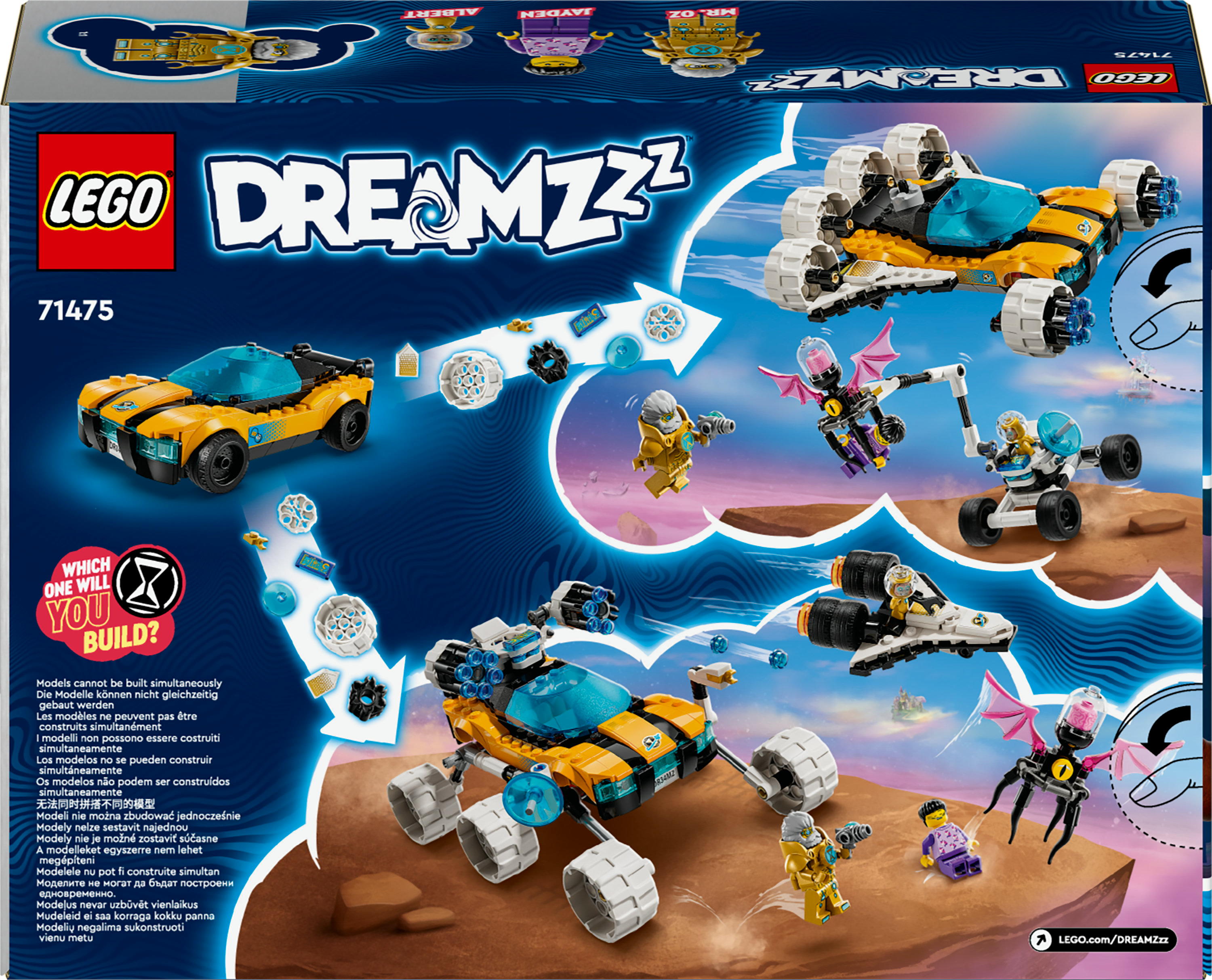 Конструктор LEGO DREAMZzz Космический автомобиль господина Оза 350 детали (71475) - фото 9