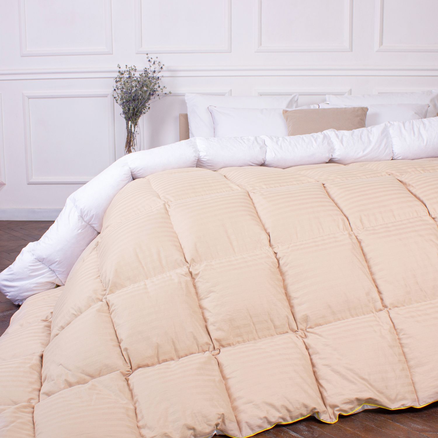 Одеяло пуховое MirSon Carmela 035, king size, 240x220, бежевое (2200000018526) - фото 1