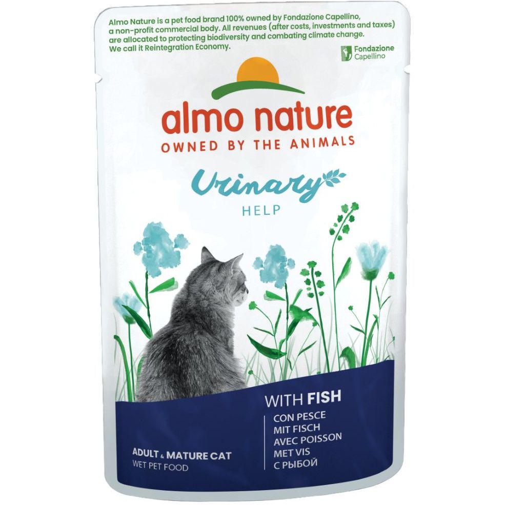 Влажный корм для кошек Almo Nature Holistic Functional Cat с профилактикой мочекаменной болезни с рыбой 70 г (5296) - фото 1