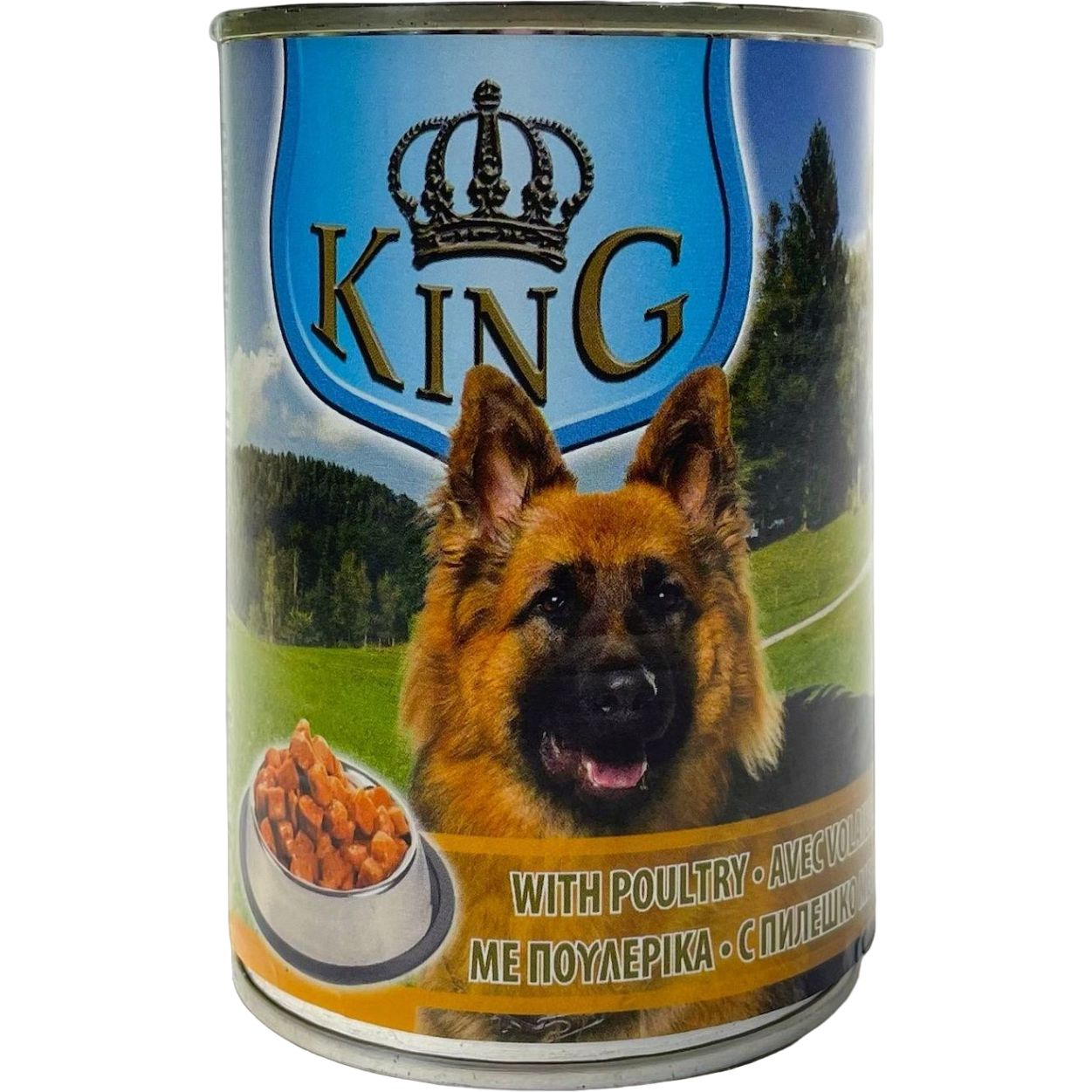 Влажный корм для собак King Dog курица 415 г - фото 1