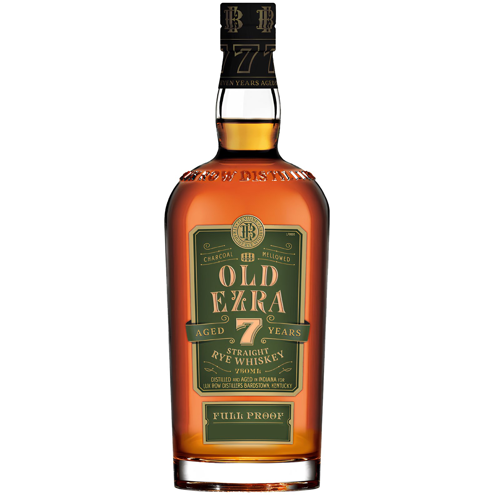 Віскі Old Ezra Full Proof 7 yo Kentucky Straight Rye Whiskey 57% 0.7 л - фото 1