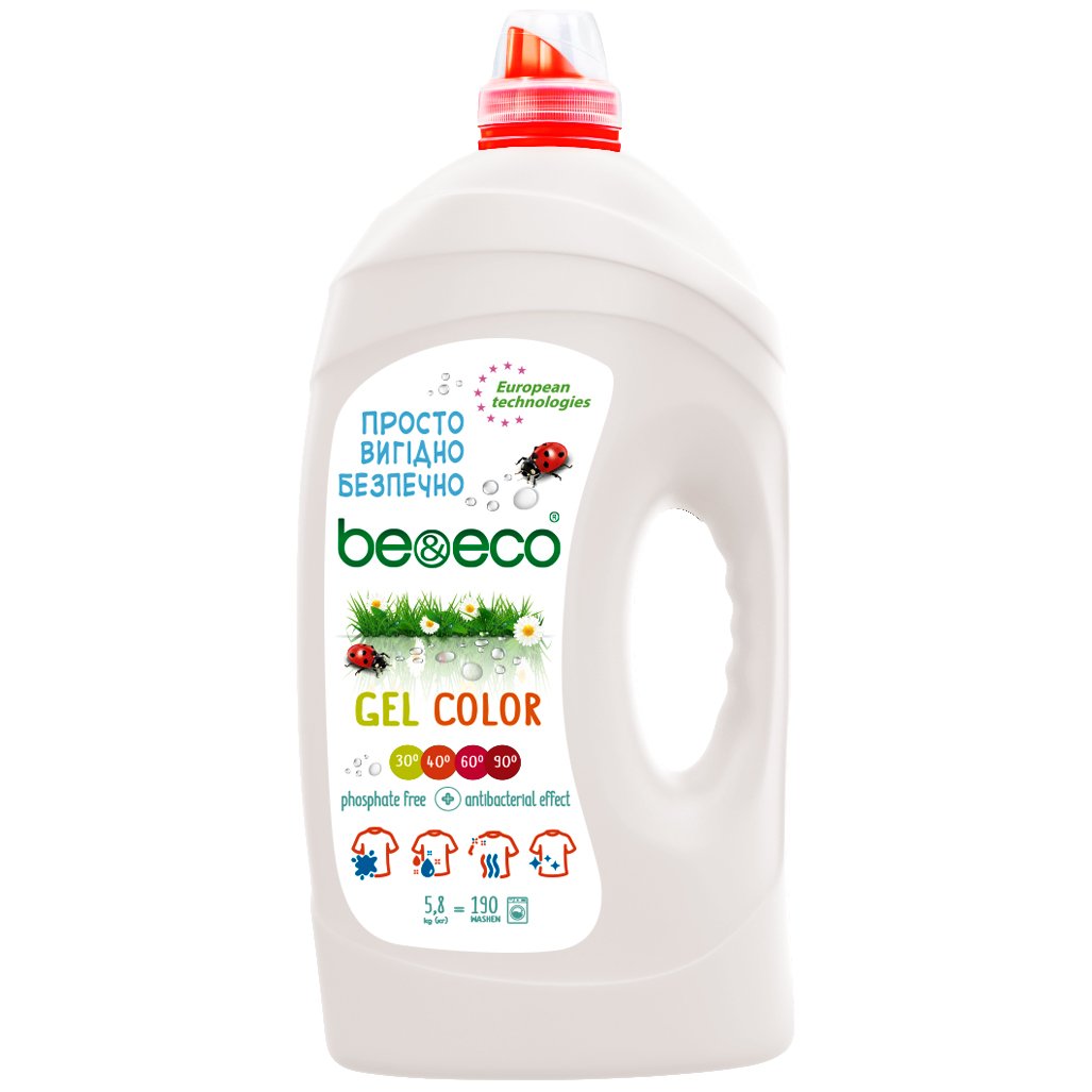Гель для прання Be&Eco Color, 5,8 л - фото 1