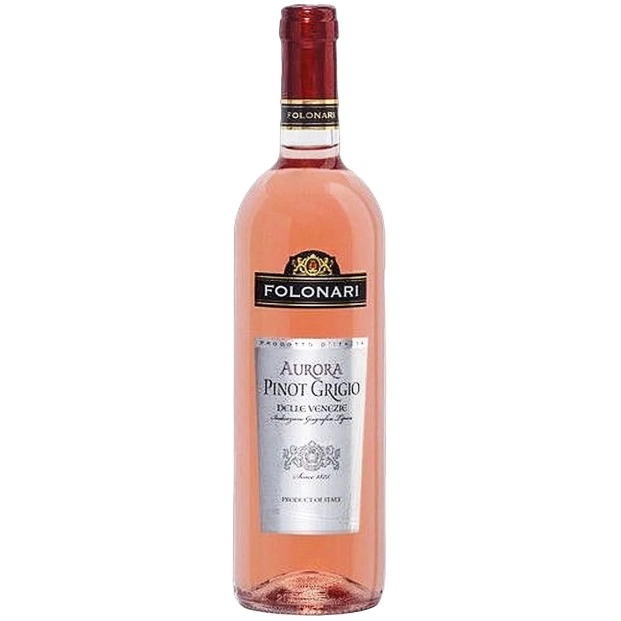 Вино Folonari Pinot Grigio Rose Pavia IGT, розовое, сухое, 0,75 л - фото 1