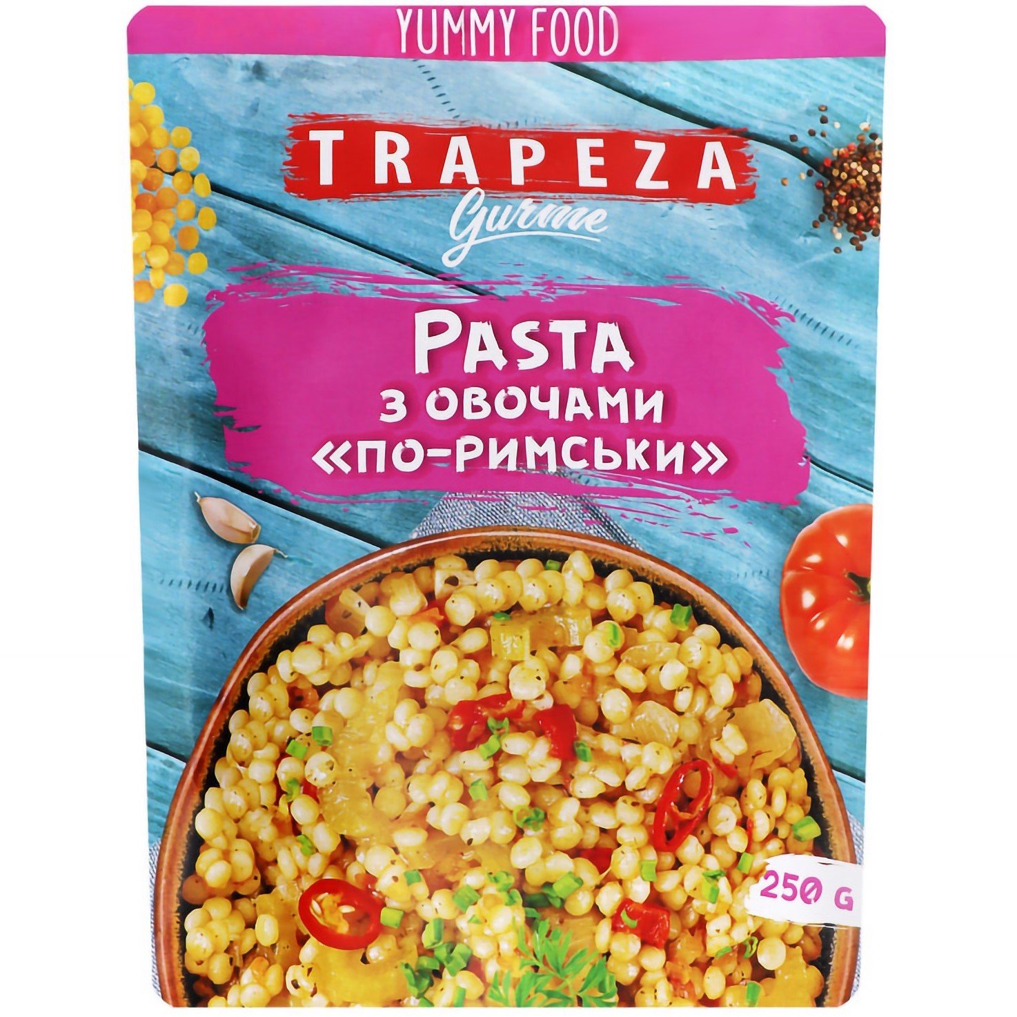 Паста Trapeza Pasta По-римски с овощами 250 г (786784) - фото 1