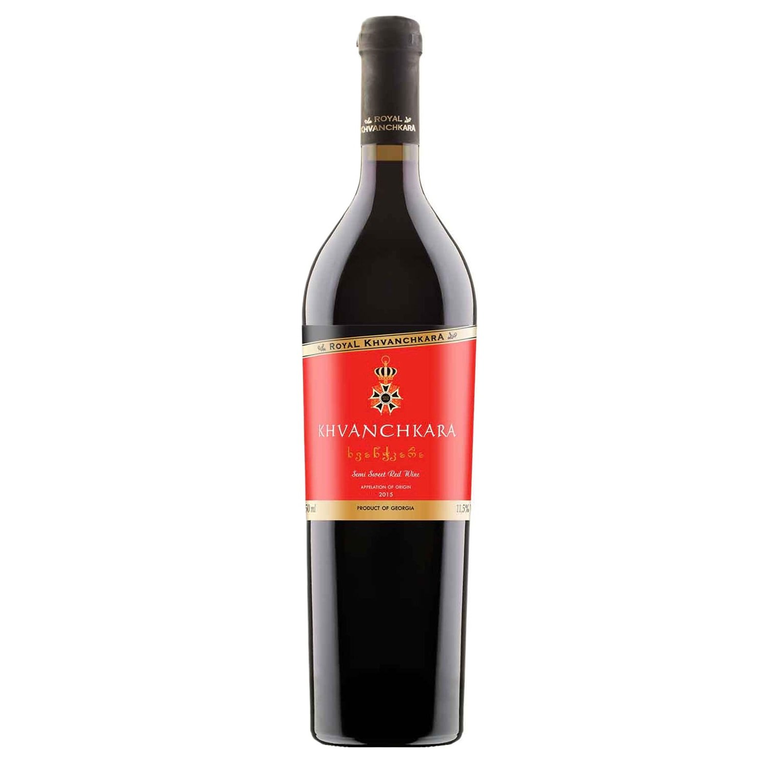 Вино Royal Khvanchkara, красное, полусладкое, 12%, 0,75 л (8000017849033) - фото 1