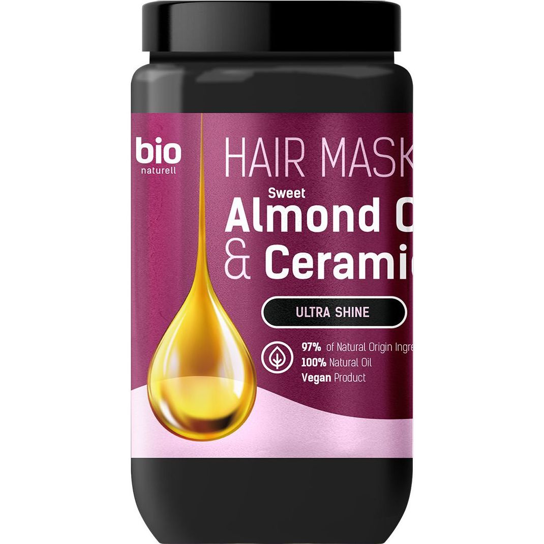 Маска для волосся Bio Naturell Sweet Almond Oil & Ceramides Ультраблиск, 946 мл - фото 1