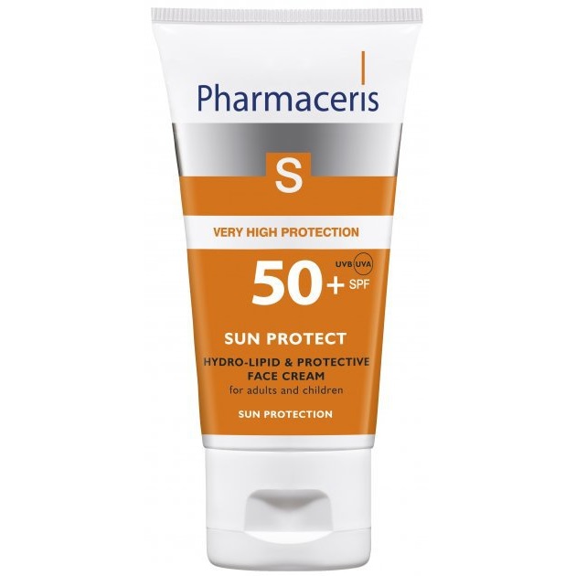 Гідроліпідний сонцезахисний крем для обличчя Pharmaceris S Sun Protect SPF 50+, 50 мл (E1491) - фото 1