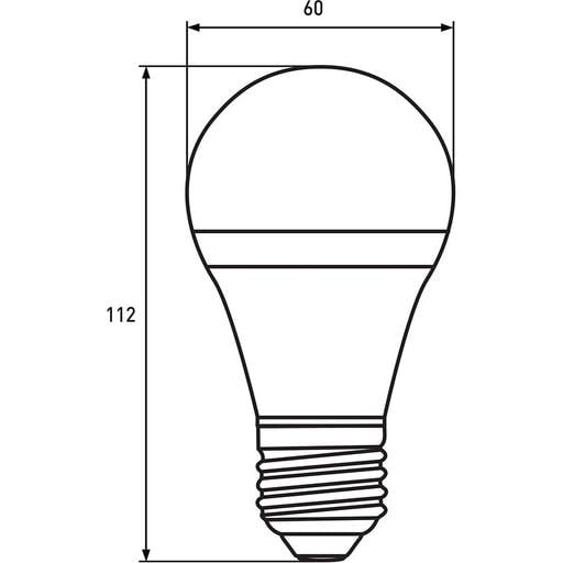 Светодиодная лампа Eurolamp LED Deco, A60, 8W, E27, 2700K, 2 шт. (MLP-LED-A60-08273(Amber)new) - фото 3
