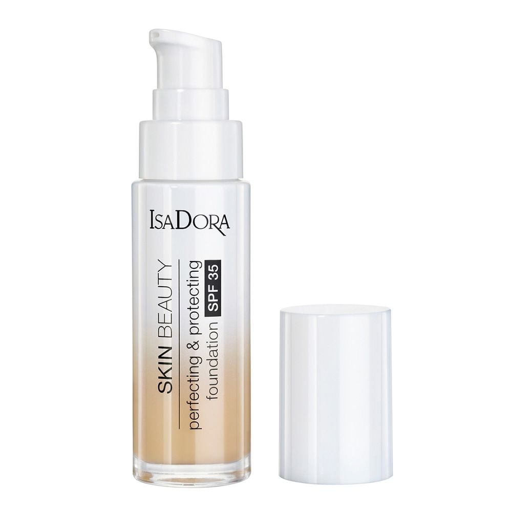Тональная основа для лица IsaDora Skin Beauty Perfecting & Protecting Foundation SPF 35, тон 05 (Light Honey), объем 30 мл (551414) - фото 1