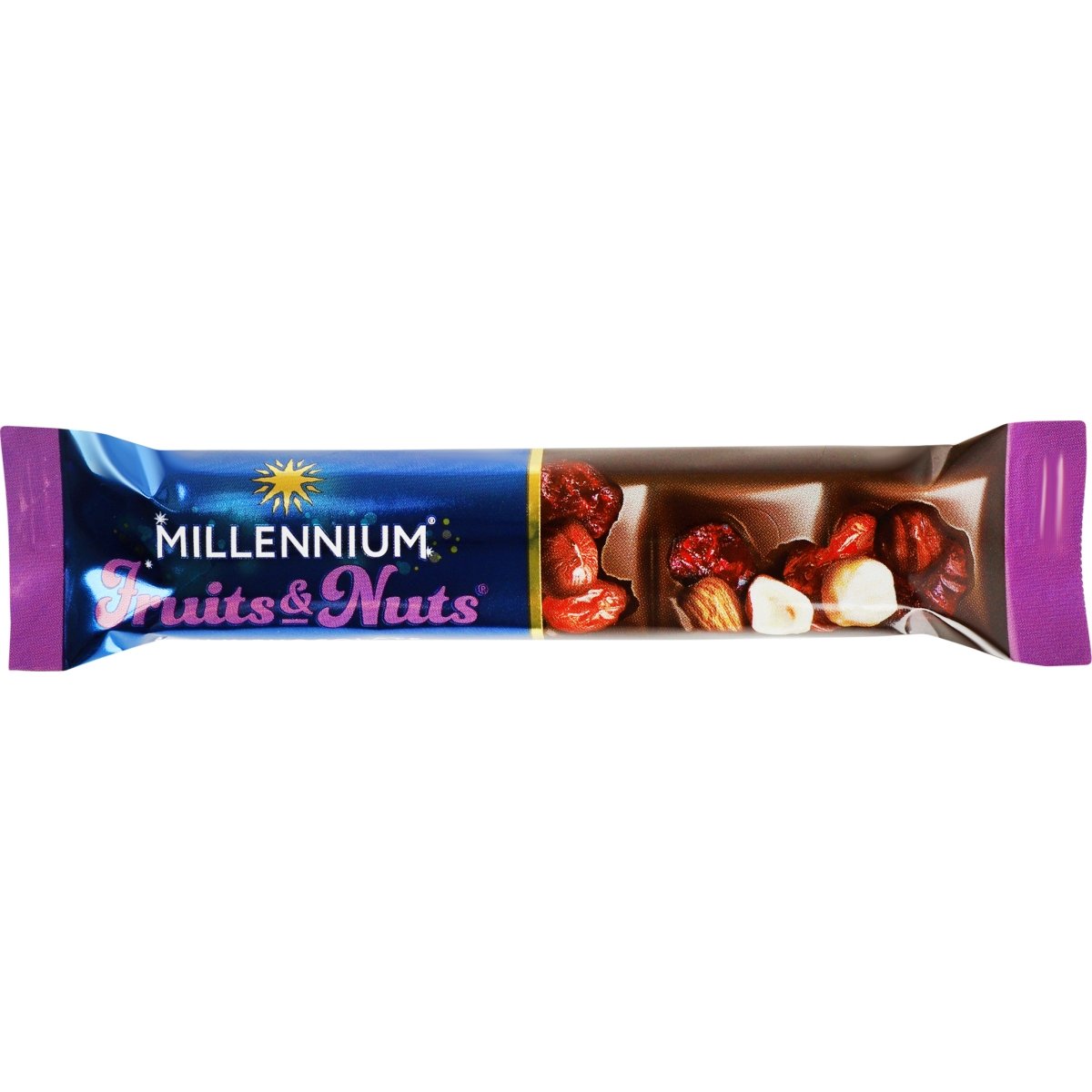 Молочний шоколад Millennium Fruits & Nuts 35 г - фото 1