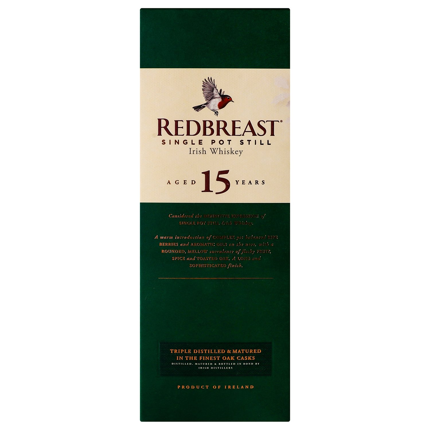 Виски Redbreast Irish Single Pot Still 15 yo 46% 0.7 л - фото 2