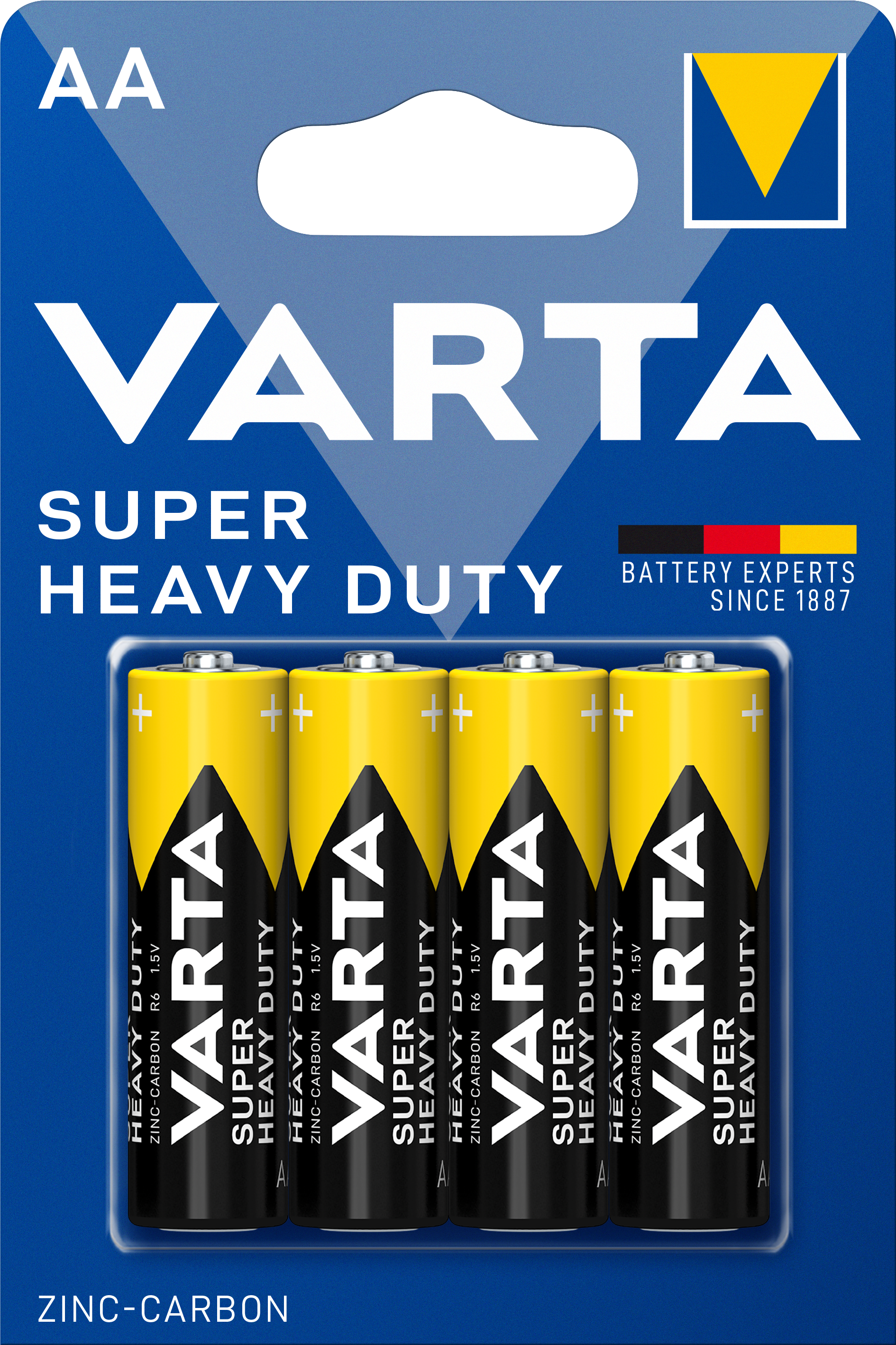 Батарейка Varta Superlife AA Bli Zinc-Carbon, 4 шт. (2006101414) - фото 1