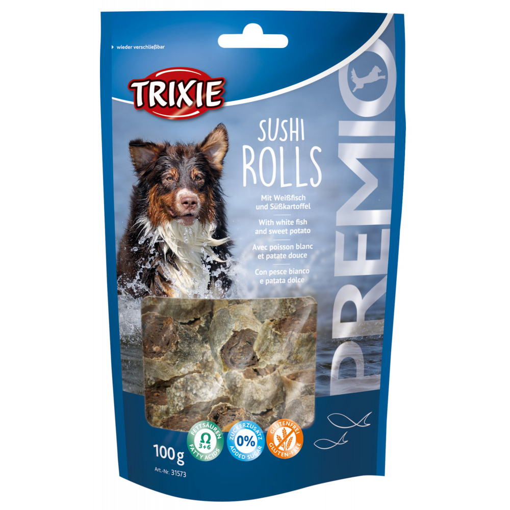 Ласощі для собак Trixie Premio Sushi Rolls, з рибою, 100 г - фото 1