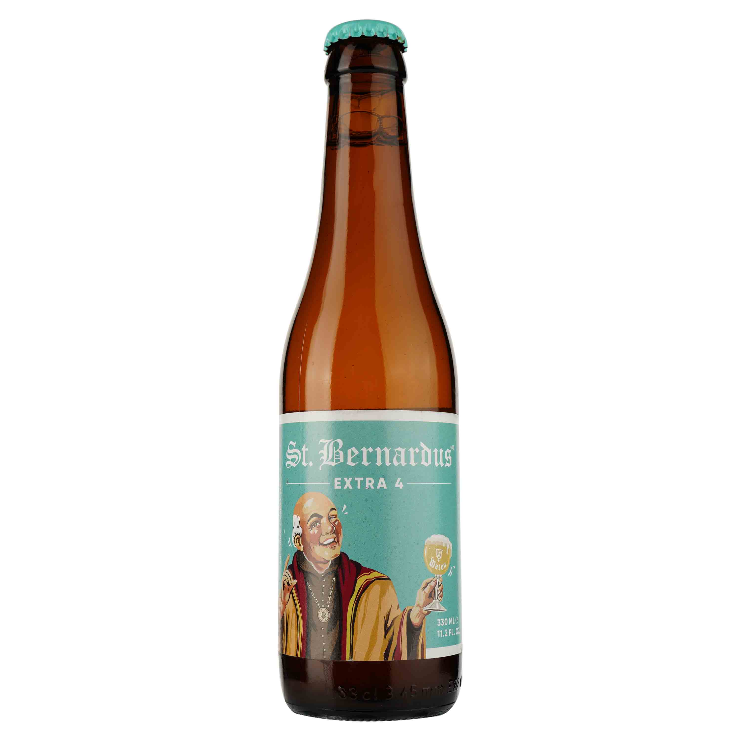 Пиво St.Bernardus Extra 4, светлое, 4,8%, 0,33 л - фото 1