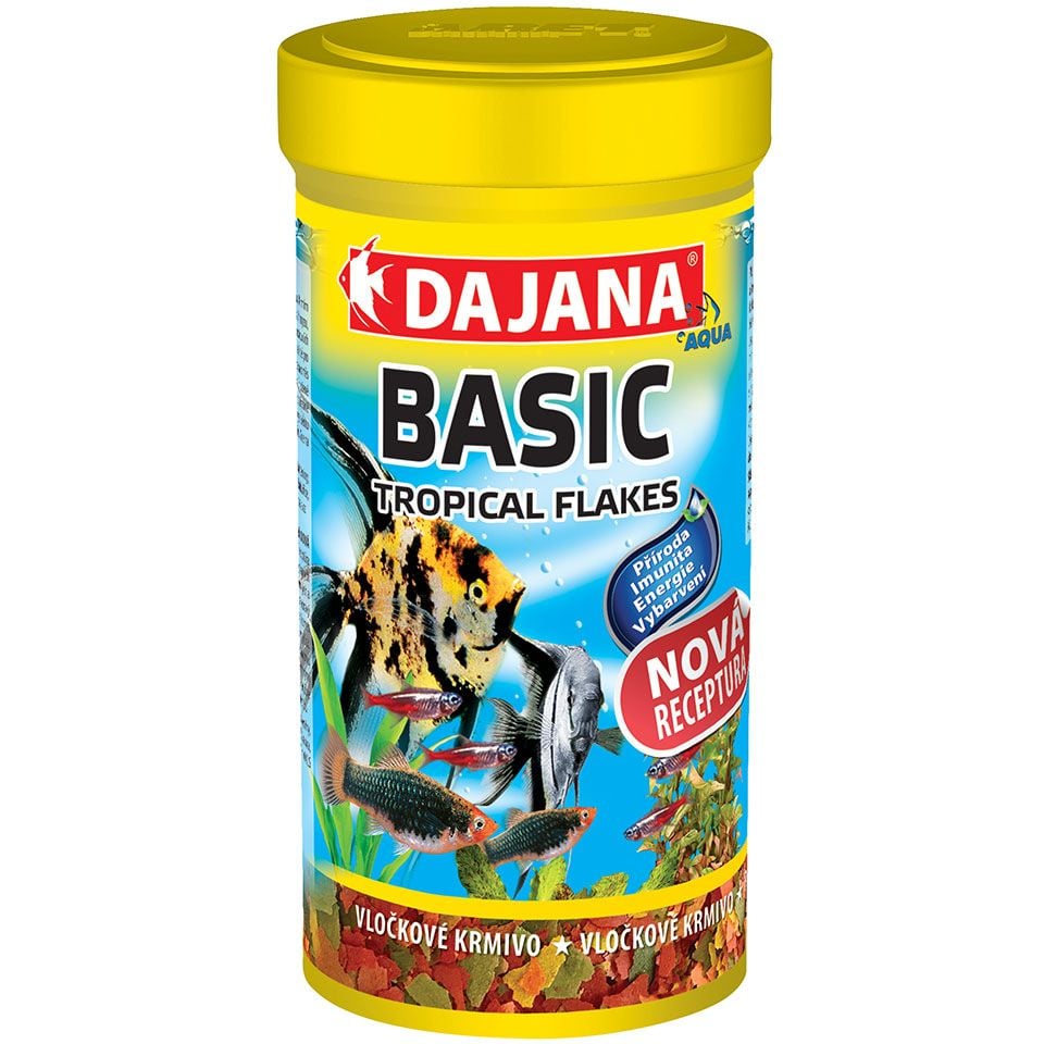 Корм Dajana Tropica Basic для всіх видів акваріумних риб у пластівцях 50 г - фото 1