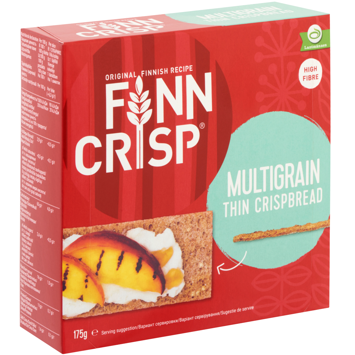 Хлібці Finn Crisp Multigrain мультизлакові 175 г (28296) - фото 1
