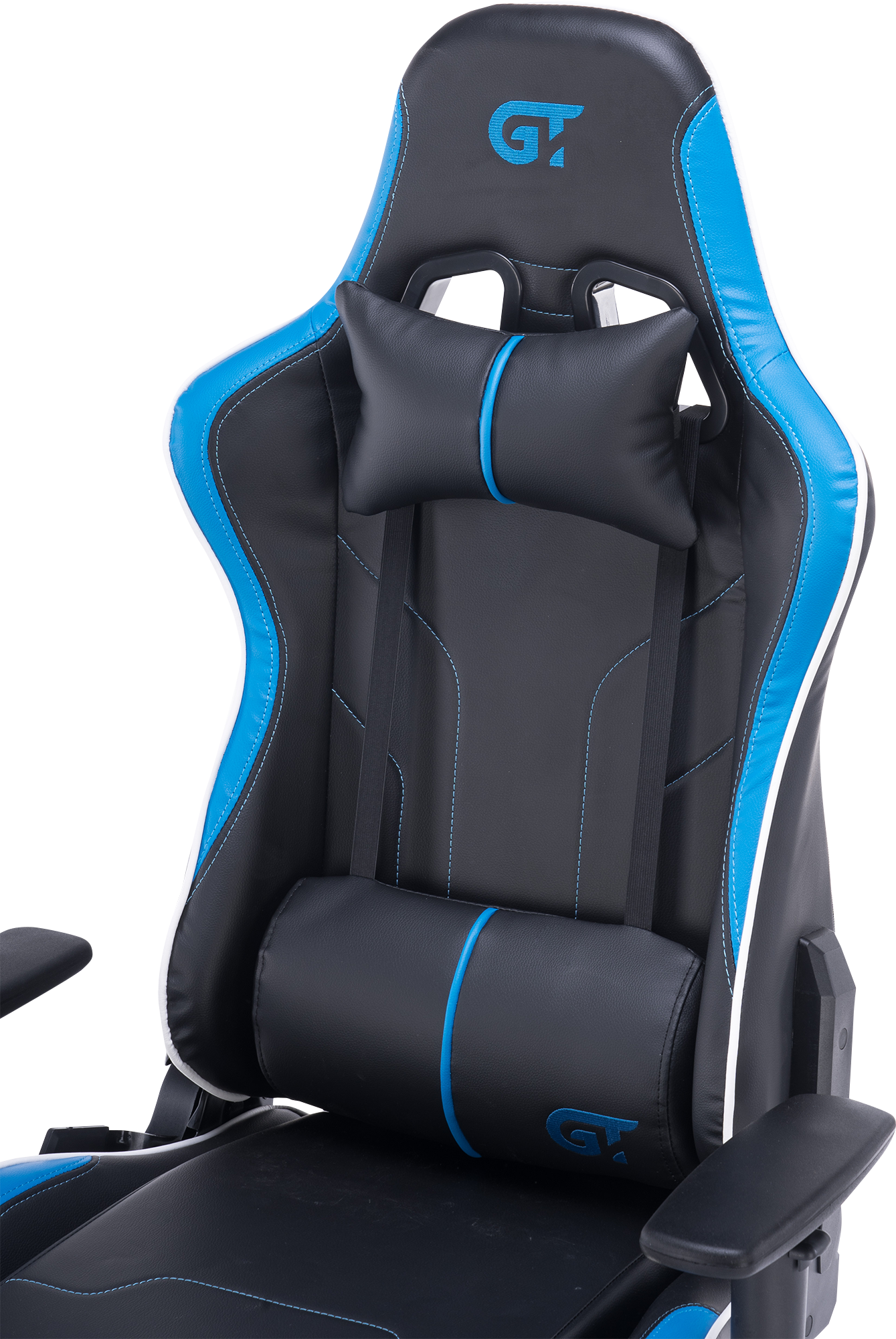 Геймерское кресло GT Racer черное с синим (X-2528 Black/Blue) - фото 9