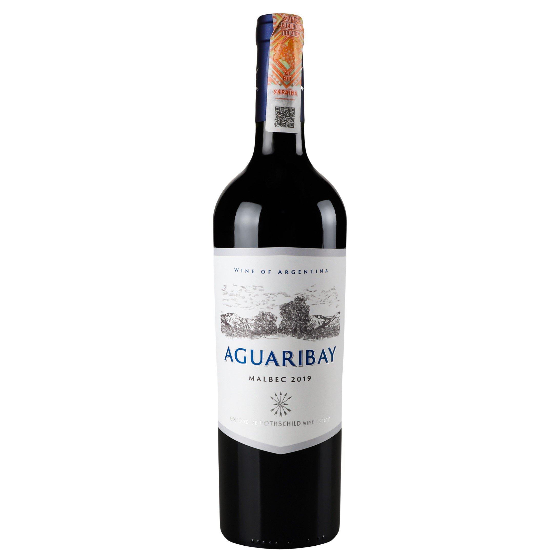 Вино Aguaribay Malbec, червоне, сухе, 0.75 л - фото 1