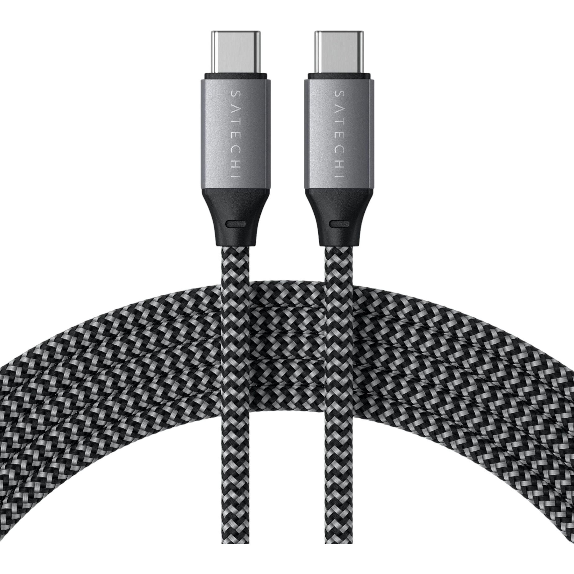 Кабель USB-C to USB-C Satechi Cable 100W Space Gray 2 м - фото 3