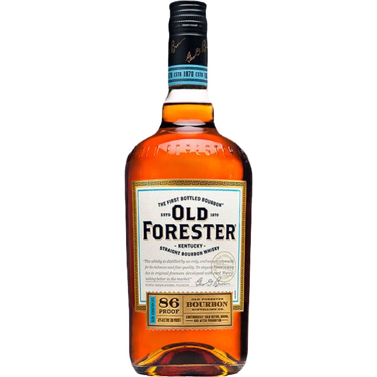 Виски Old Forester 86 proof 43% 1 л - фото 1